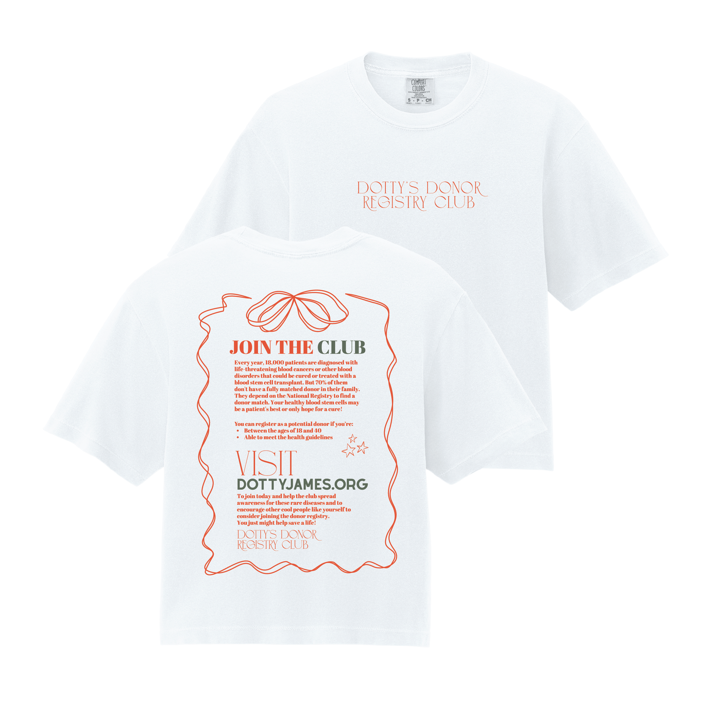 Dotty's Donor Registry Club Shirt